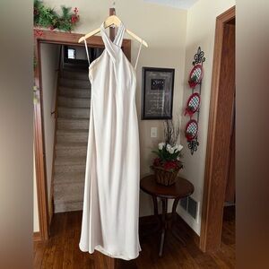 Elegant Halter Bridesmaid Dress